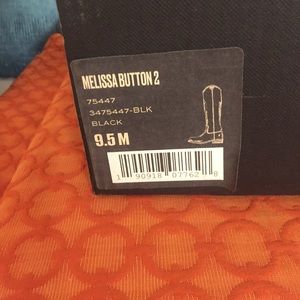 Tall  black leather boots barley worn